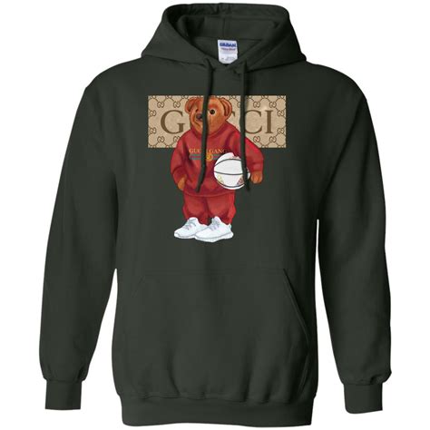 gucci the bear hoodie|gucci trim tan hoodie sweatshirt.